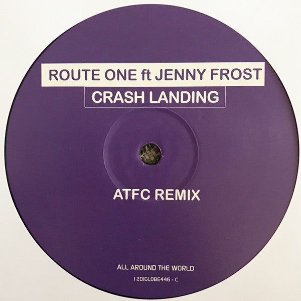Route-1 Ft Jenny Frost : Crash Landing (2x12", Promo)