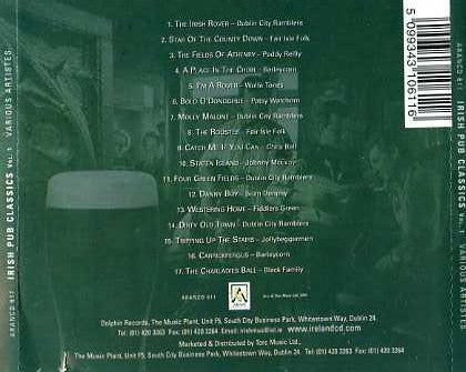 Various : Irish Pub Classics Volume 1 (CD, Comp)