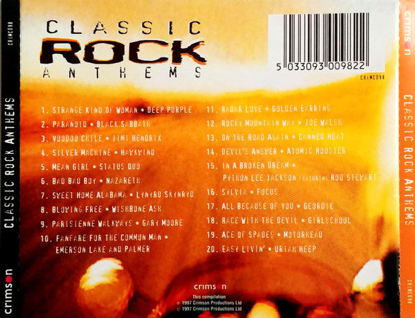 Various : Classic Rock Anthems (CD, Comp)