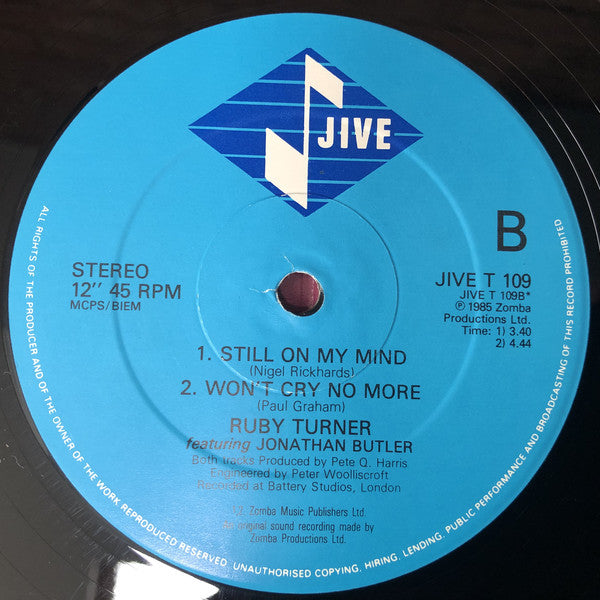 Ruby Turner With Jonathan Butler : The Ruby Turner EP (12", EP, Gat)