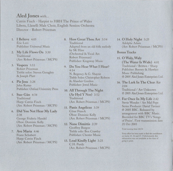 Aled Jones : Aled (CD, Album, RE, S/Edition)