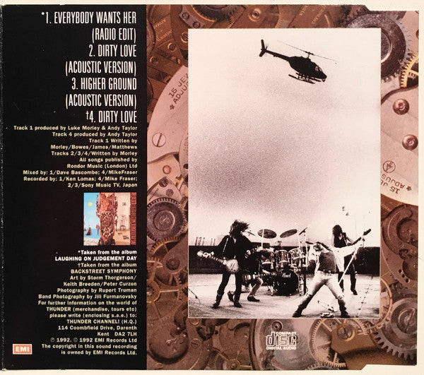 Thunder (3) : Everybody Wants Her (CD, Single, Ltd)
