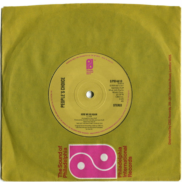 People's Choice : Here We Go Again (7", Single)