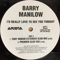 Barry Manilow : I'd Really Love To See You Tonight (12", Promo)