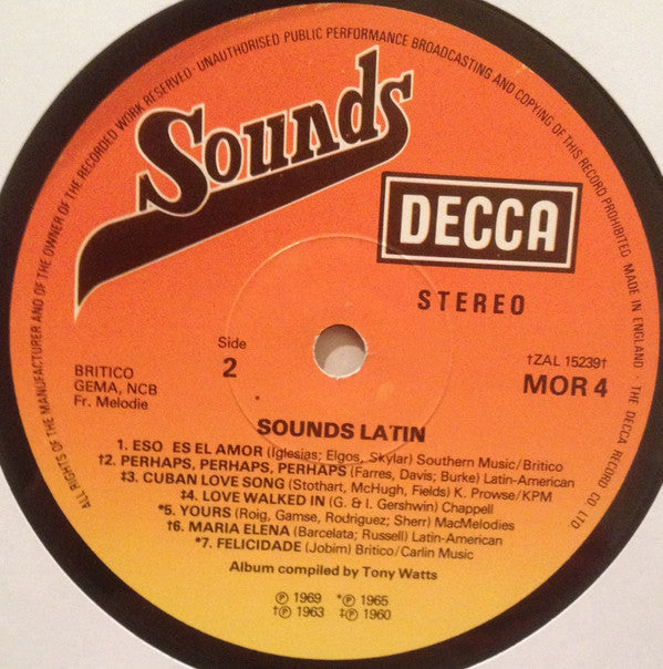 Various : Sounds Latin (LP, Comp)