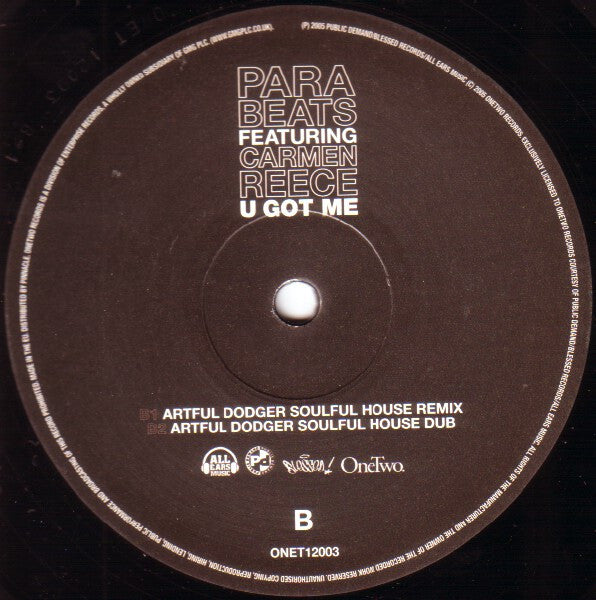 Para-Beats : U Got Me (12")