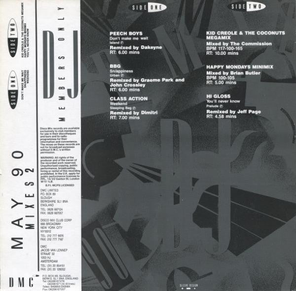Various : May 90 - Mixes 2 (12")