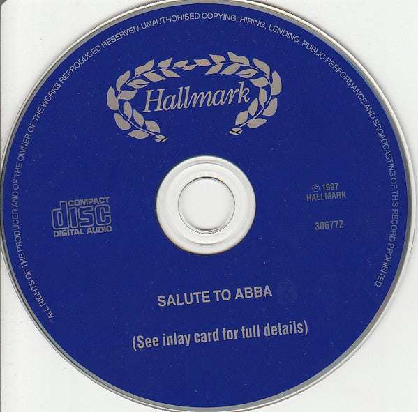 Unknown Artist : Salute To ABBA (CD, Comp)
