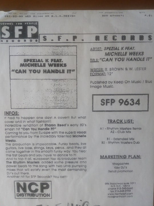 Spezial K : Can You Handle It (12")