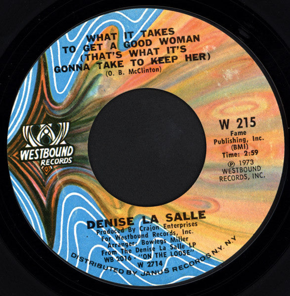 Denise LaSalle : What It Takes To Get A Good Woman (That's What It's Gonna Take To Keep Her) / Making A Good Thing Better (7")