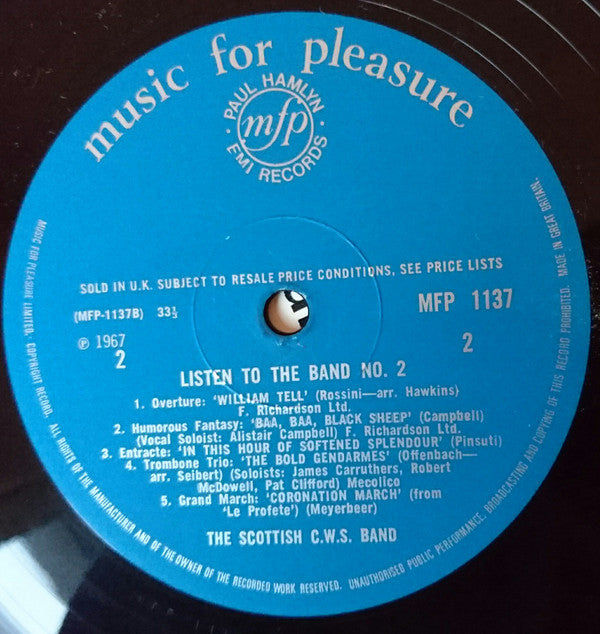 The Scottish CWS Band : Listen To The Band No. 2 (LP, Mono)
