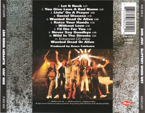 Bon Jovi : Slippery When Wet (CD, Album, Enh, RE, RM, UML)