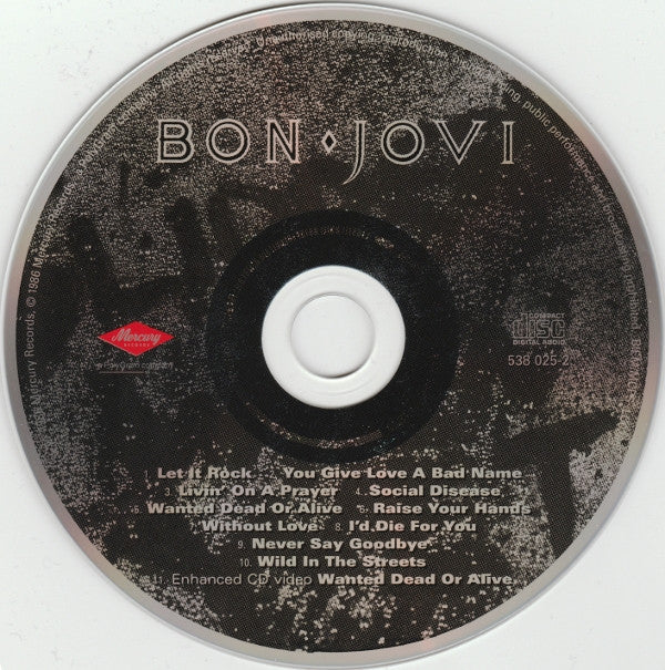 Bon Jovi : Slippery When Wet (CD, Album, Enh, RE, RM, UML)
