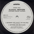 Illegal Motion Featuring Simone Chapman : Saturday Love (12", Promo)