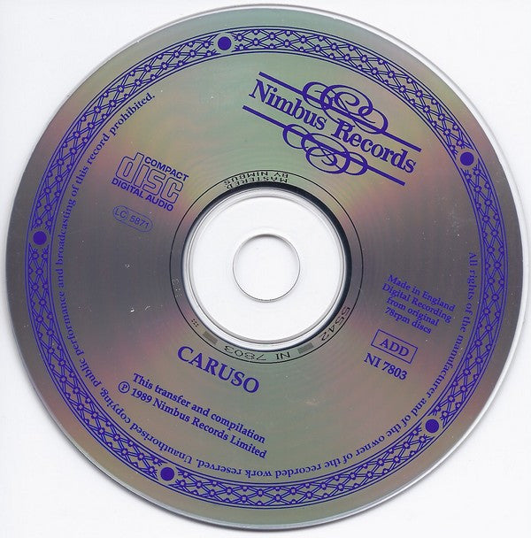 Enrico Caruso : Caruso (CD, Comp, Amb)