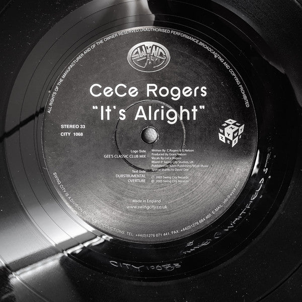 Ce Ce Rogers : It's Alright (12")