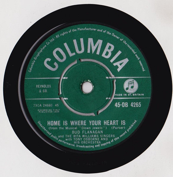 Bud Flanagan And The Rita Williams Singers With Tony Osborne And His Orchestra : Strollin' / Home Is Where Your Heart Is (7", Single)