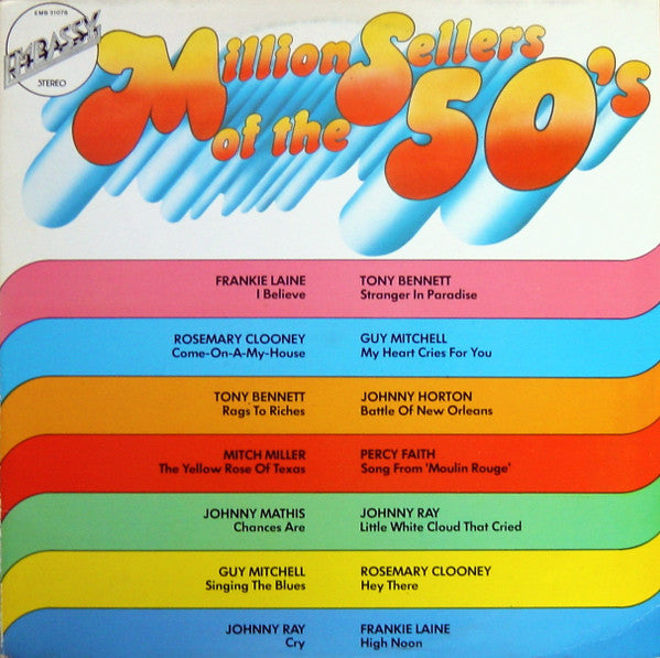 Various : Million Sellers Of The 50's (LP, Comp)