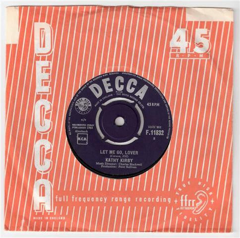 Kathy Kirby : Let Me Go, Lover (7", Single)