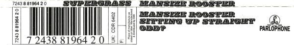 Supergrass : Mansize Rooster (CD, Single)