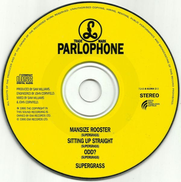 Supergrass : Mansize Rooster (CD, Single)