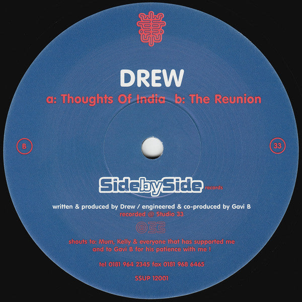 Drew : Thoughts Of India / The Reunion (12")