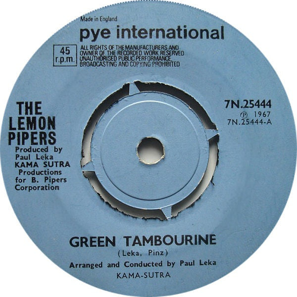The Lemon Pipers : Green Tambourine (7", Single, 4-P)