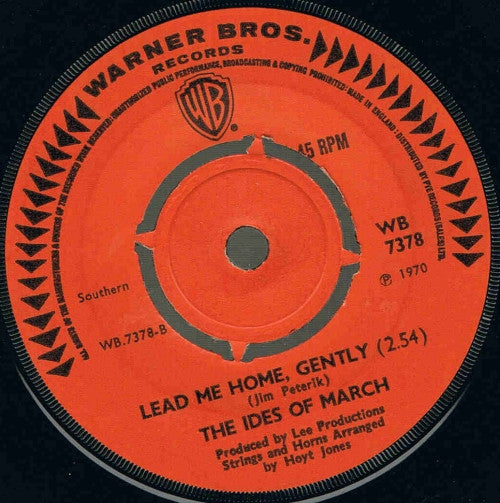 The Ides Of March : Vehicle / Lead Me Home, Gently (7", Single, Pus)