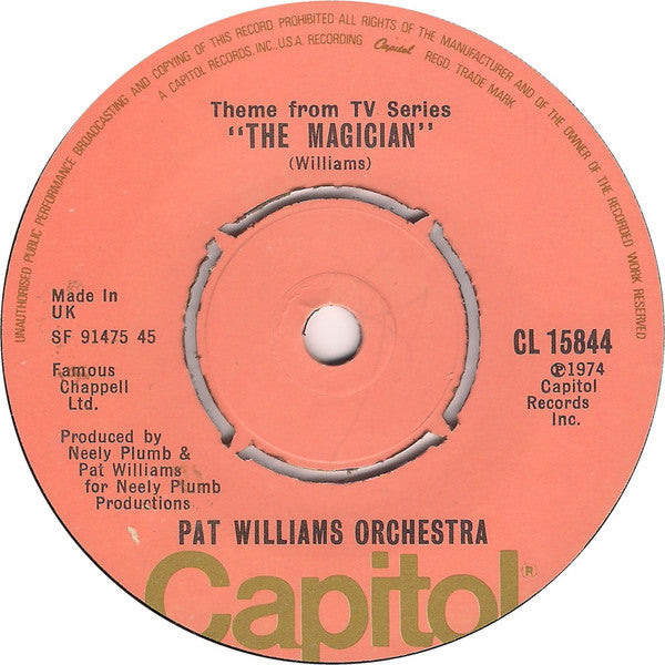 Pat Williams Orchestra* : Theme From TV Series "Police Story" (7")