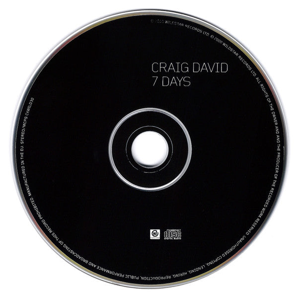 Craig David : 7 Days (CD, Single)