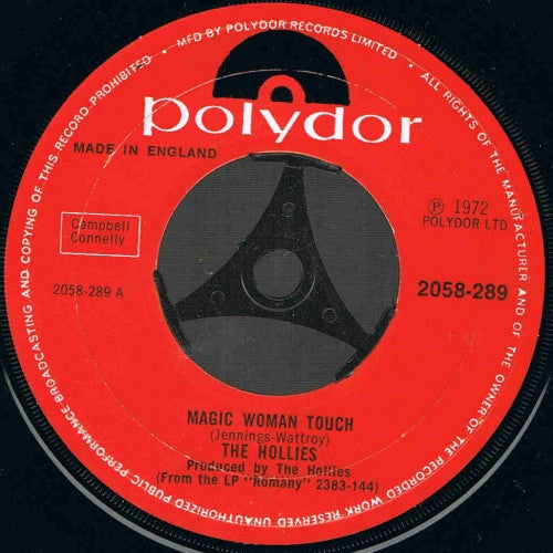 The Hollies : Magic Woman Touch  (7")