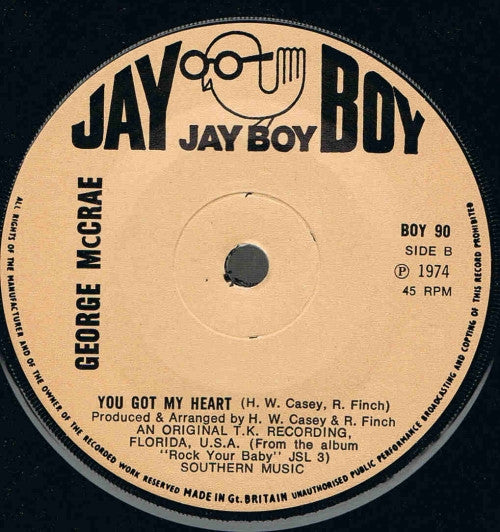 George McCrae : I Can't Leave You Alone (7", Single, Sol)