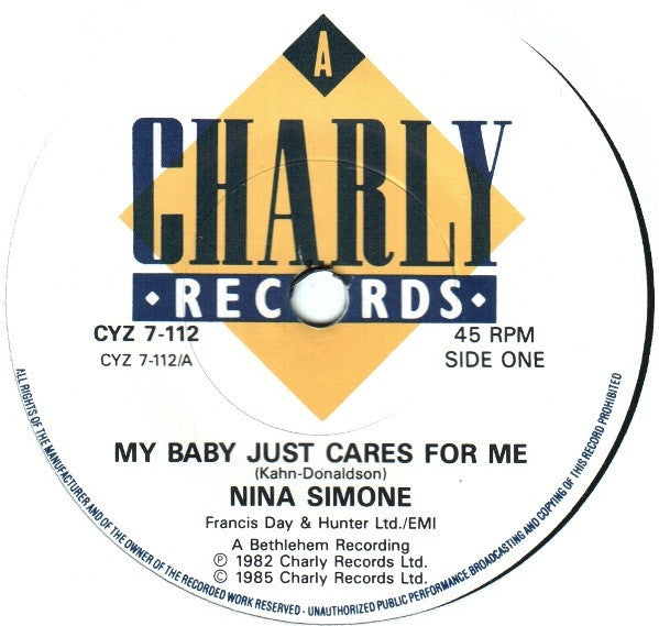 Nina Simone : My Baby Just Cares For Me (7", Single)
