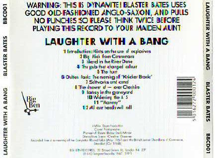 Blaster Bates : Laughter With A Bang Volume 1 (CD, Album)