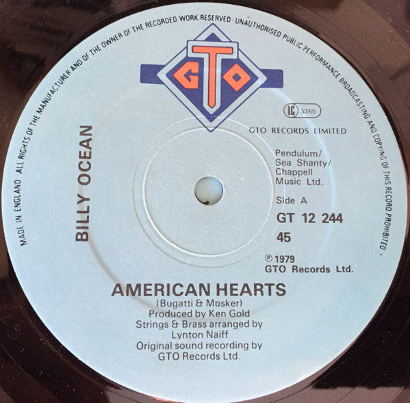 Billy Ocean : American Hearts (12")