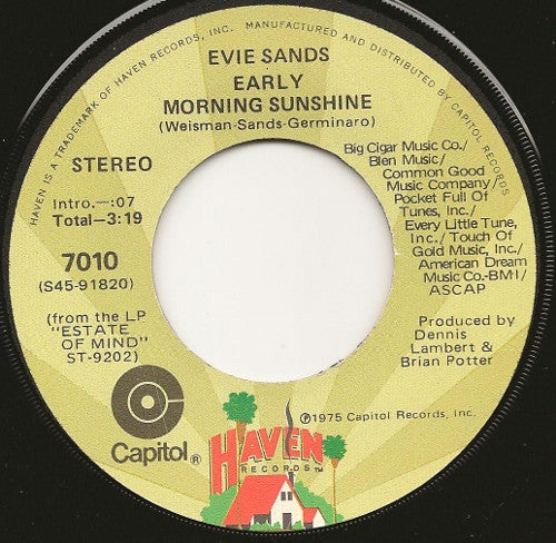 Evie Sands : You Brought The Woman Out Of Me (7", Los)