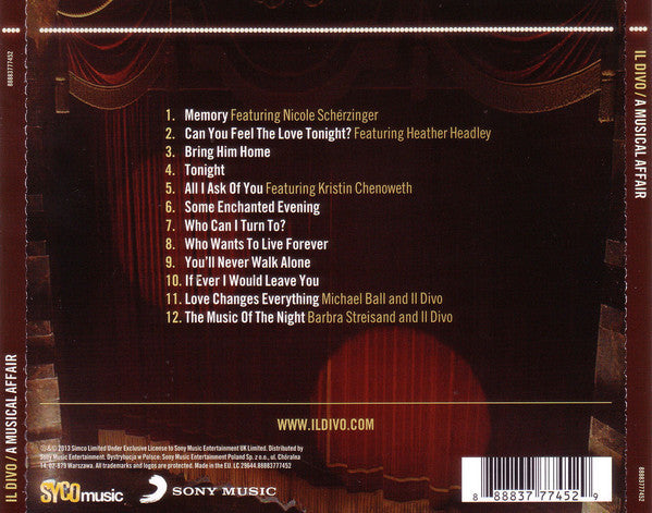 Il Divo : A Musical Affair (CD, Album)
