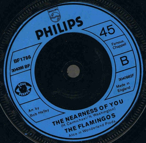 The Flamingos : The Boogaloo Party (7", Single, RE, Inj)