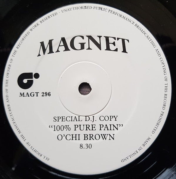 O'Chi Brown : 100% Pure Pain (12", Promo, Spe)