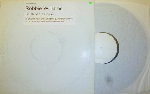 Robbie Williams : South Of The Border (12", Promo, W/Lbl)