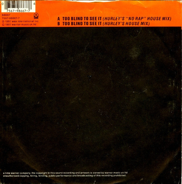 Kym Sims : Too Blind To See It (7", Single)