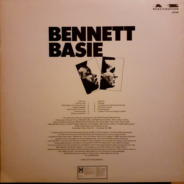 Tony Bennett, Count Basie : Bennett Basie (LP, Album, RE)