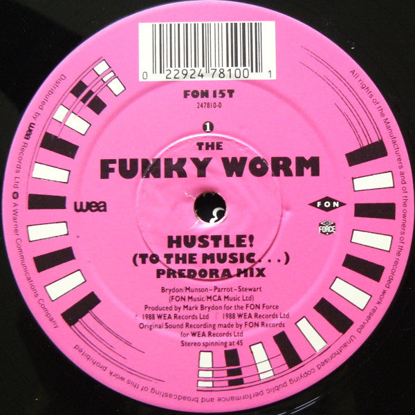Funky Worm : Hustle ! (To The Music...) (12")
