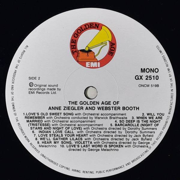 Anne Ziegler & Webster Booth : The Golden Age Of Anne Zeigler & Webster Booth (LP, Comp, RE)