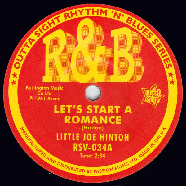 Joe Hinton : Let's Start A Romance / I Won't Be Your Fool  (7", Single)