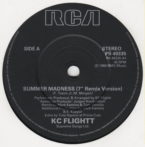 KC Flightt : Summer Madness (7")