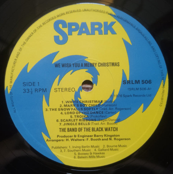 The Band Of The Black Watch : We Wish You A Merry Christmas (LP)