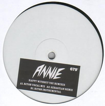 Annie : Happy Without You (12", Promo, W/Lbl)