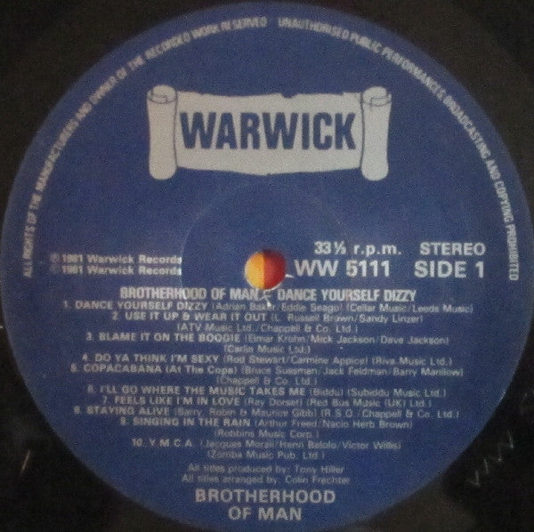 Brotherhood Of Man : 20 Disco Greats (LP, Album)