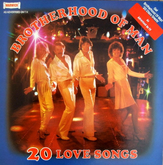Brotherhood Of Man : 20 Love Songs (LP, Album)